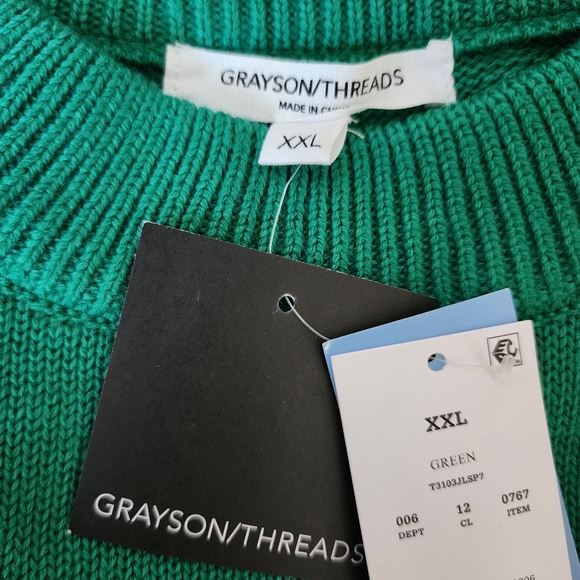 Grayson Threads LUCKY Sweater NWT Green - Picture 8 of 9